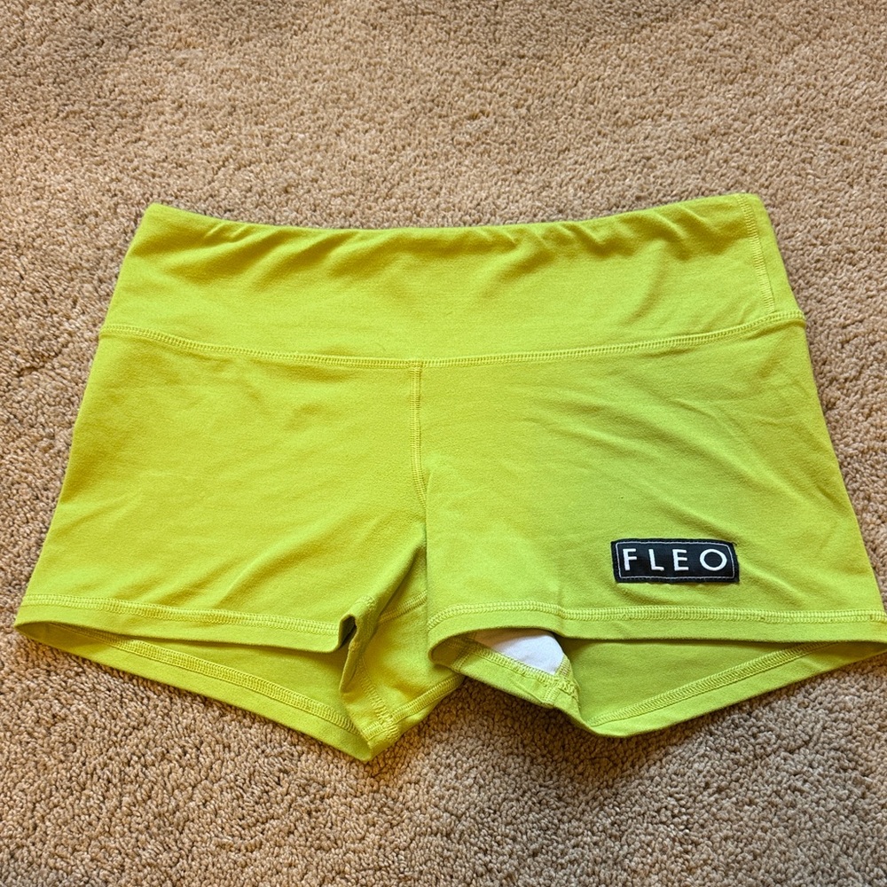 Fleo Bright Yellow Athletic Shorts